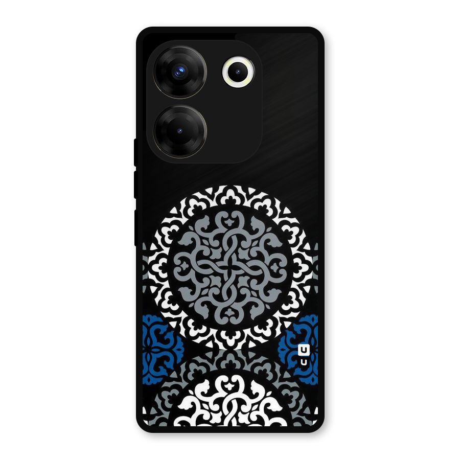 Mandala Circle Pattern Metal Back Case for Tecno Camon 20