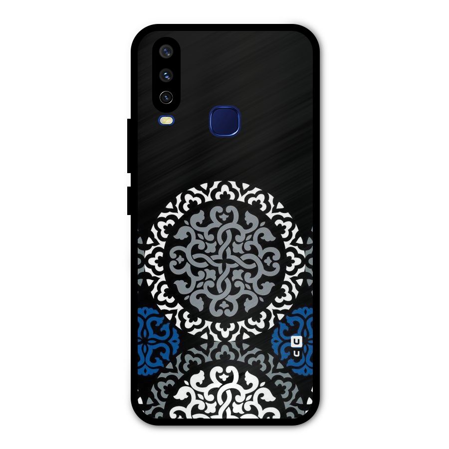 Mandala Circle Pattern Metal Back Case for Vivo V17