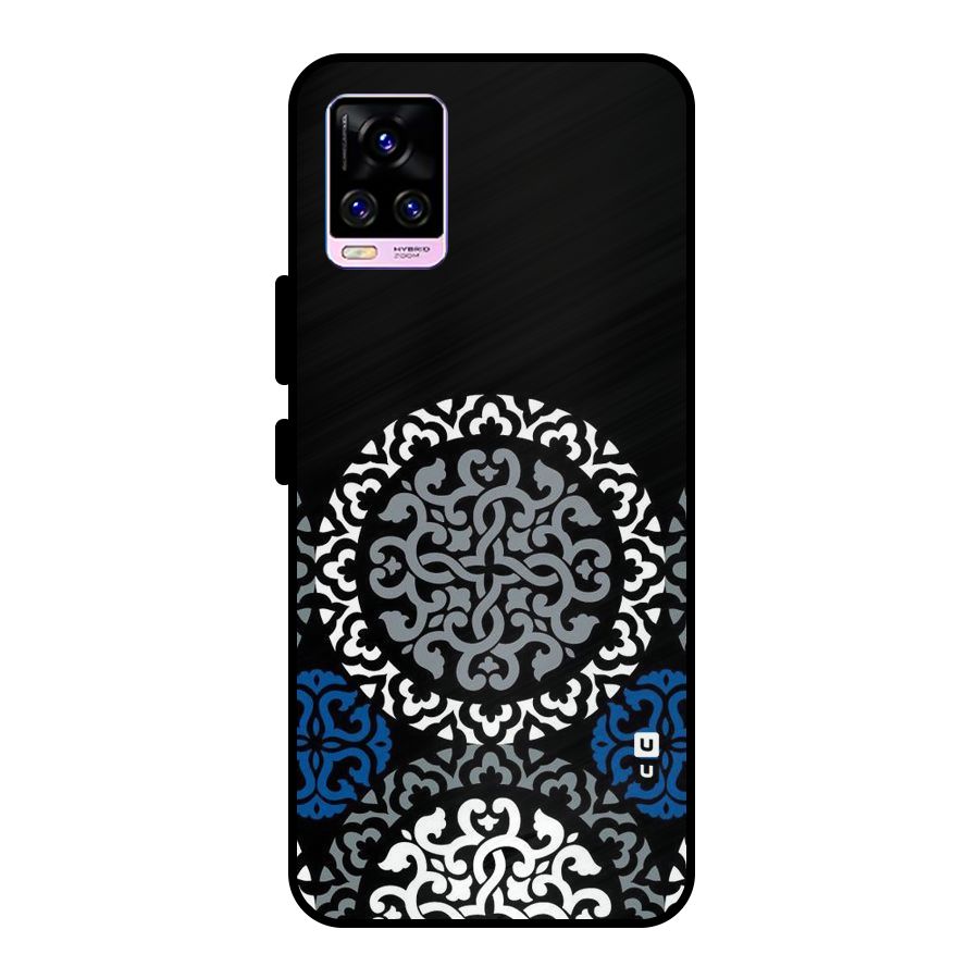 Mandala Circle Pattern Metal Back Case for Vivo V20 Pro