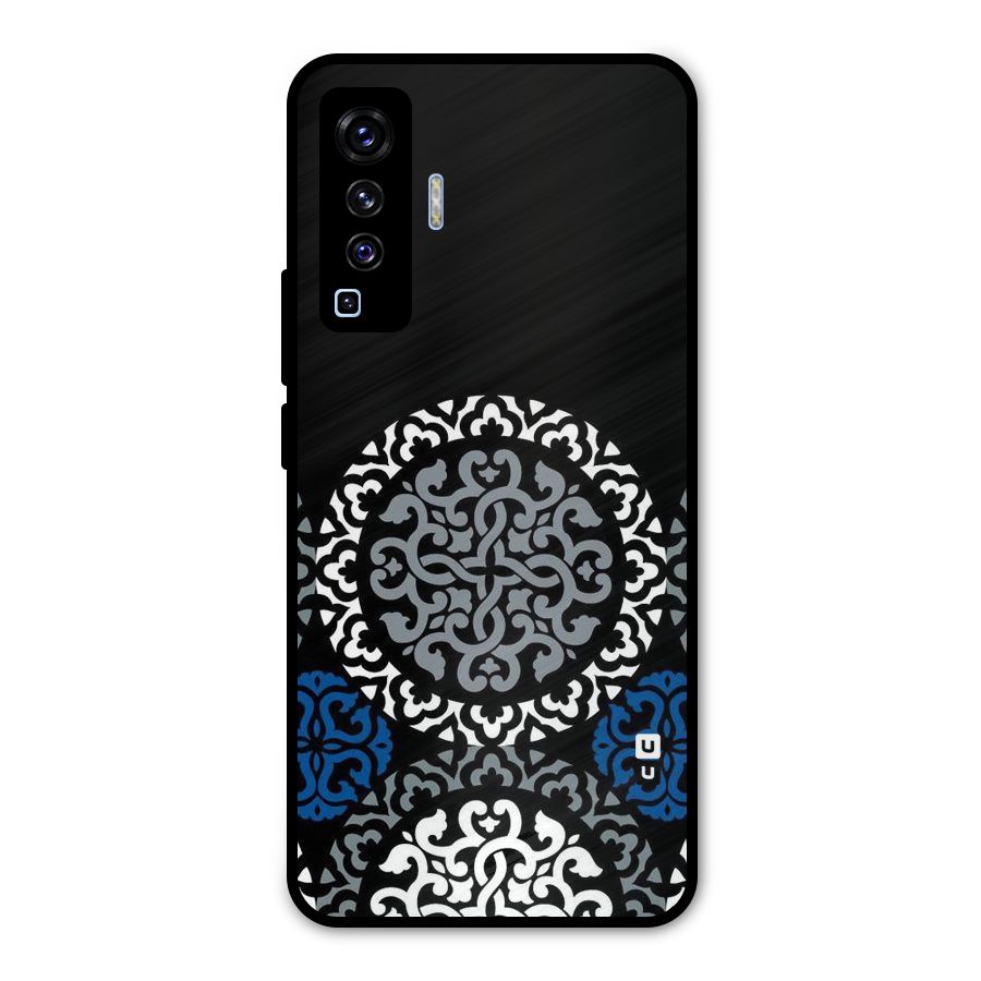 Mandala Circle Pattern Metal Back Case for Vivo X50