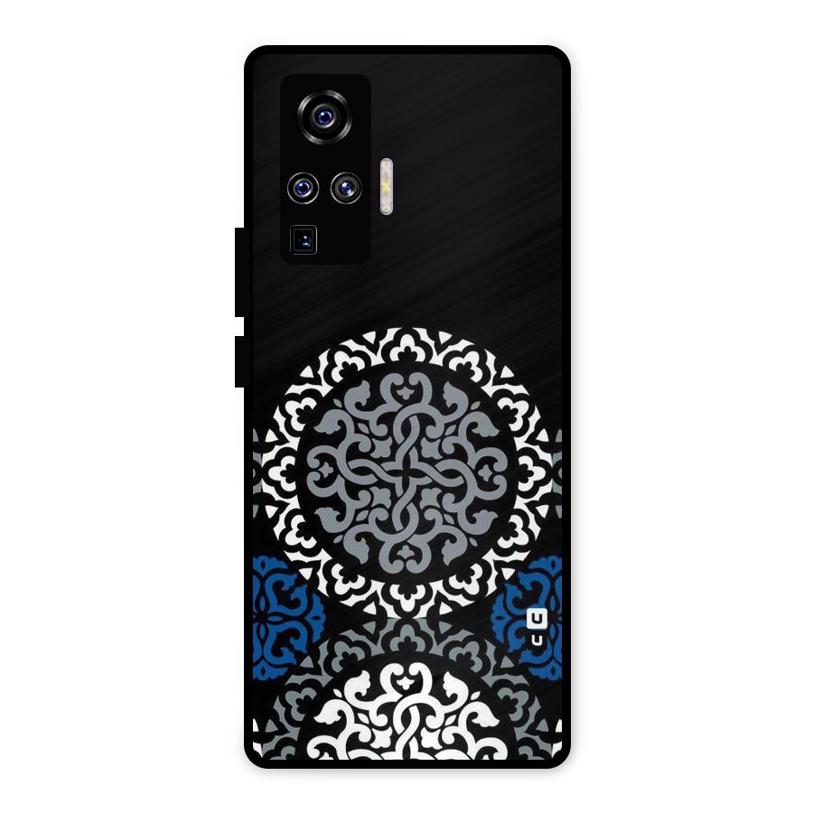 Mandala Circle Pattern Metal Back Case for Vivo X50 Pro