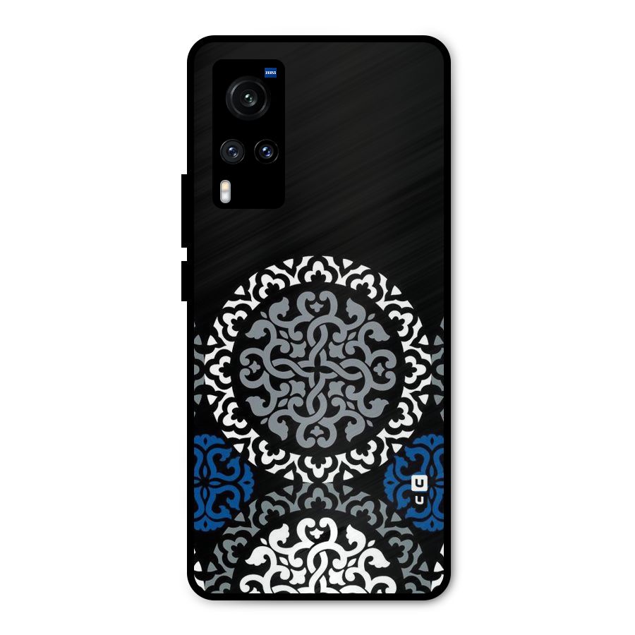 Mandala Circle Pattern Metal Back Case for Vivo X60