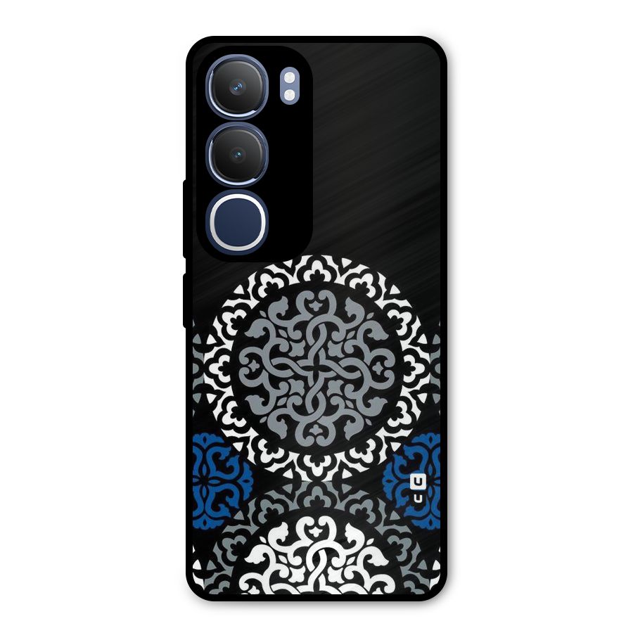 Mandala Circle Pattern Metal Back Case for Vivo Y29