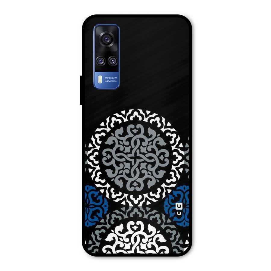 Mandala Circle Pattern Metal Back Case for Vivo Y51A