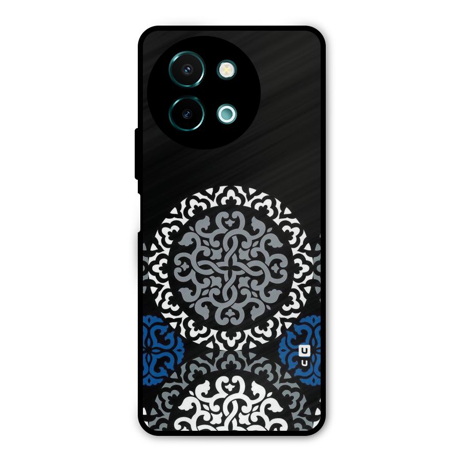 Mandala Circle Pattern Metal Back Case for Vivo Y58