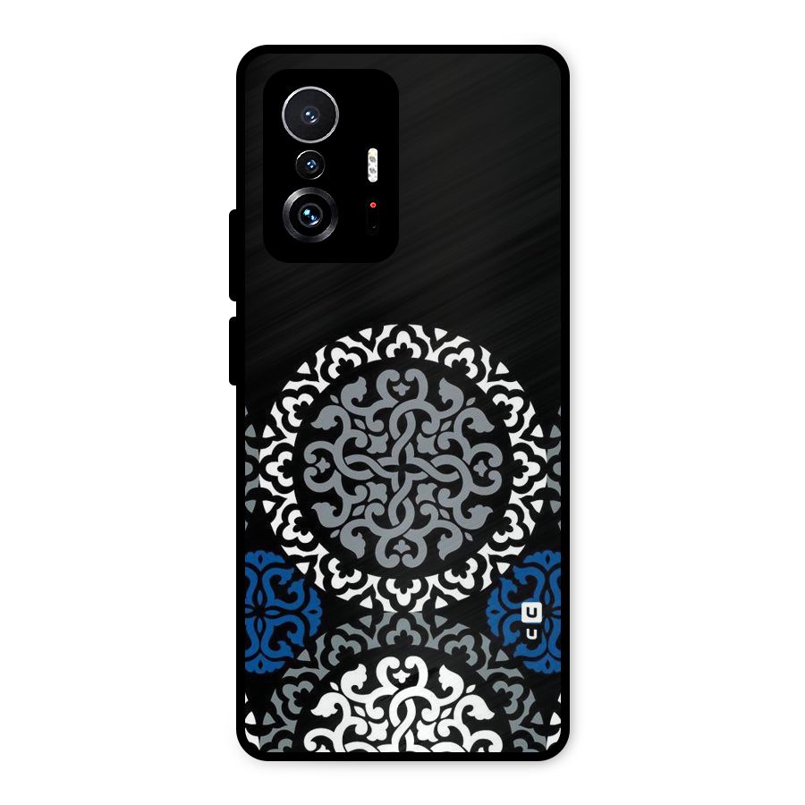 Mandala Circle Pattern Metal Back Case for Xiaomi 11T Pro