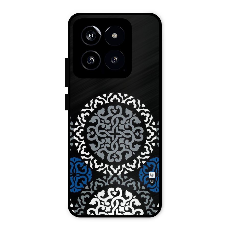 Mandala Circle Pattern Metal Back Case for Xiaomi 14