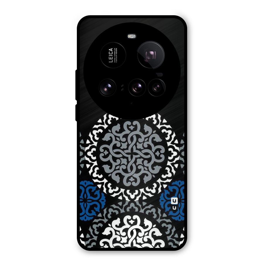 Mandala Circle Pattern Metal Back Case for Xiaomi 15 Ultra