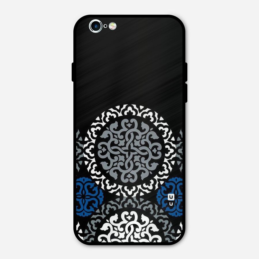 Mandala Circle Pattern Metal Back Case for iPhone 6 6s
