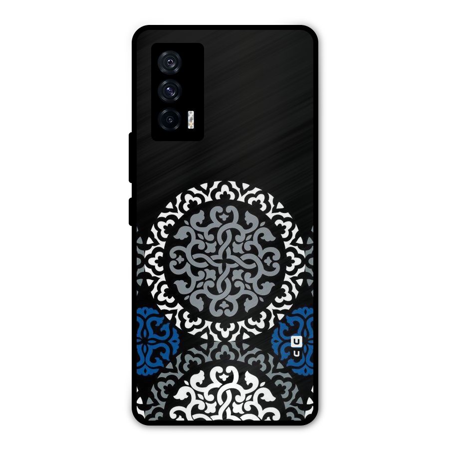 Mandala Circle Pattern Metal Back Case for iQOO 7 5G