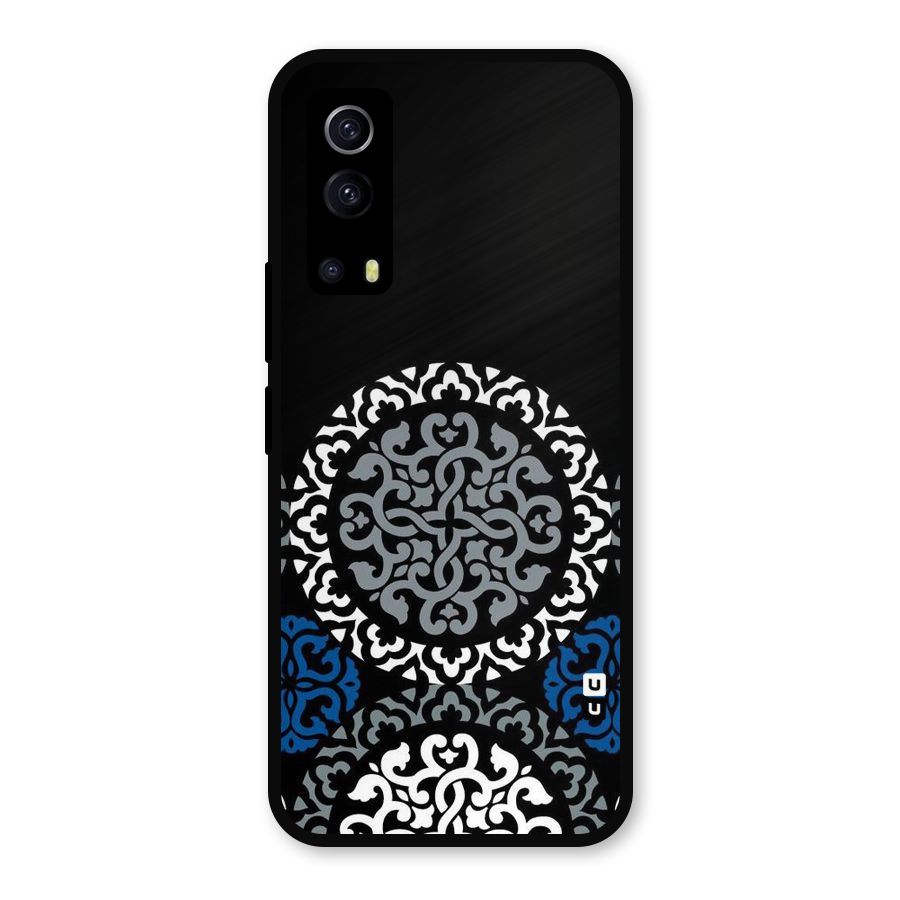 Mandala Circle Pattern Metal Back Case for iQOO Z3