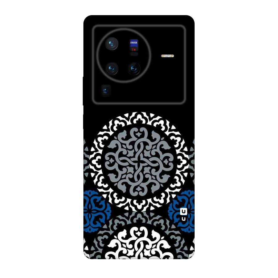 Mandala Circle Pattern Original Polycarbonate Back Case for Vivo X80