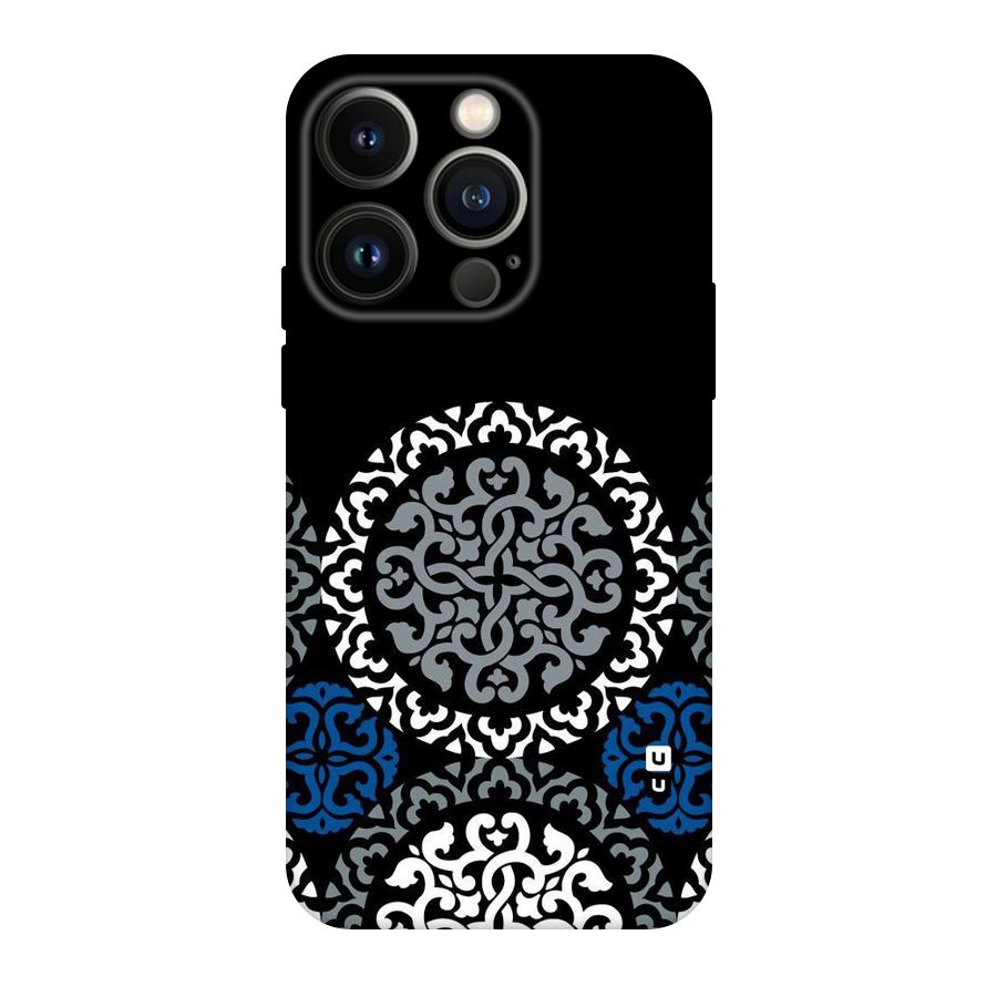 Mandala Circle Pattern Original Polycarbonate Back Case for iPhone 14 Pro