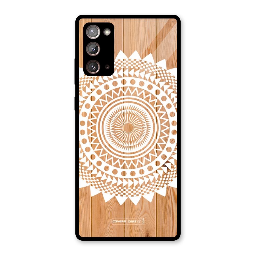 Mandala Design Glass Back Case for Galaxy Note 20