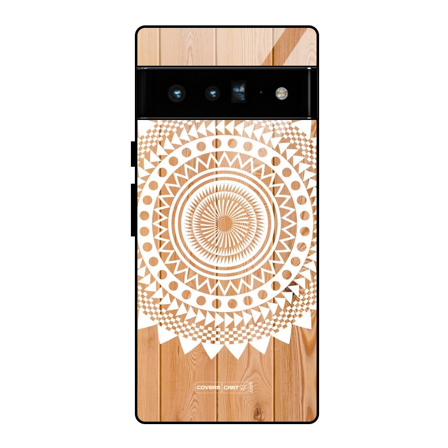 Mandala Design Glass Back Case for Google Pixel 6 Pro