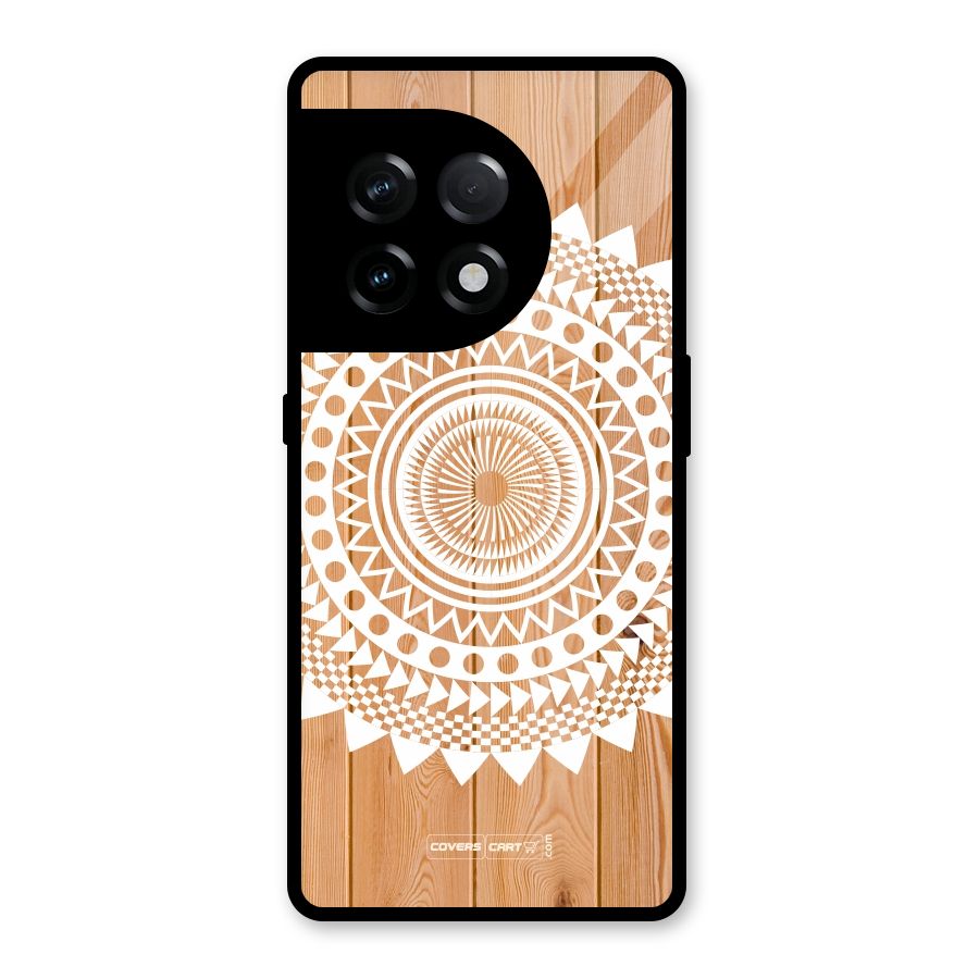 Mandala Design Glass Back Case for OnePlus 11R