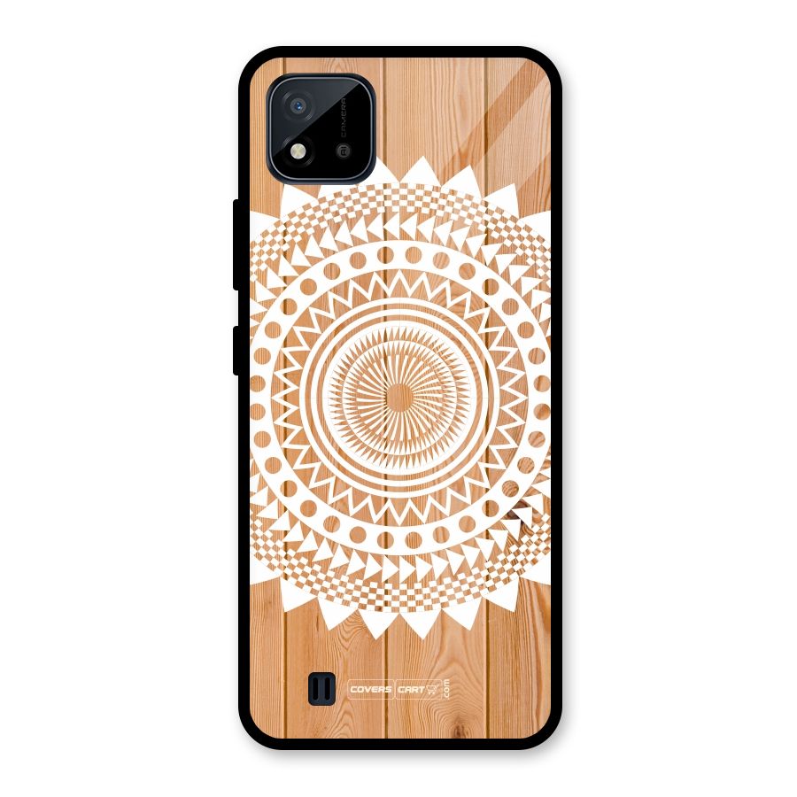 Mandala Design Glass Back Case for Realme C11 2021