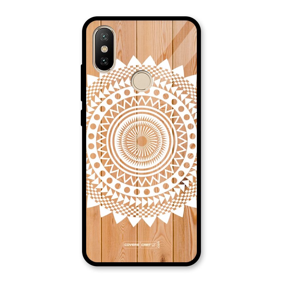 Mandala Design Glass Back Case for Redmi A2