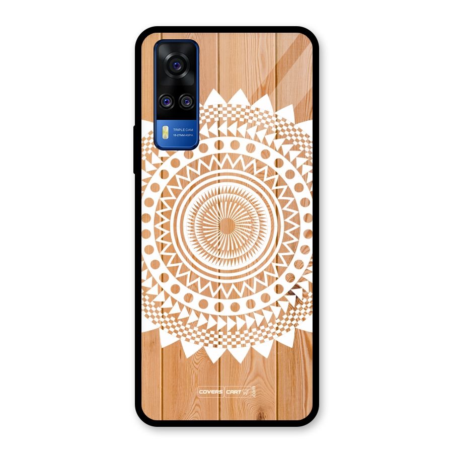 Mandala Design Glass Back Case for Vivo Y31
