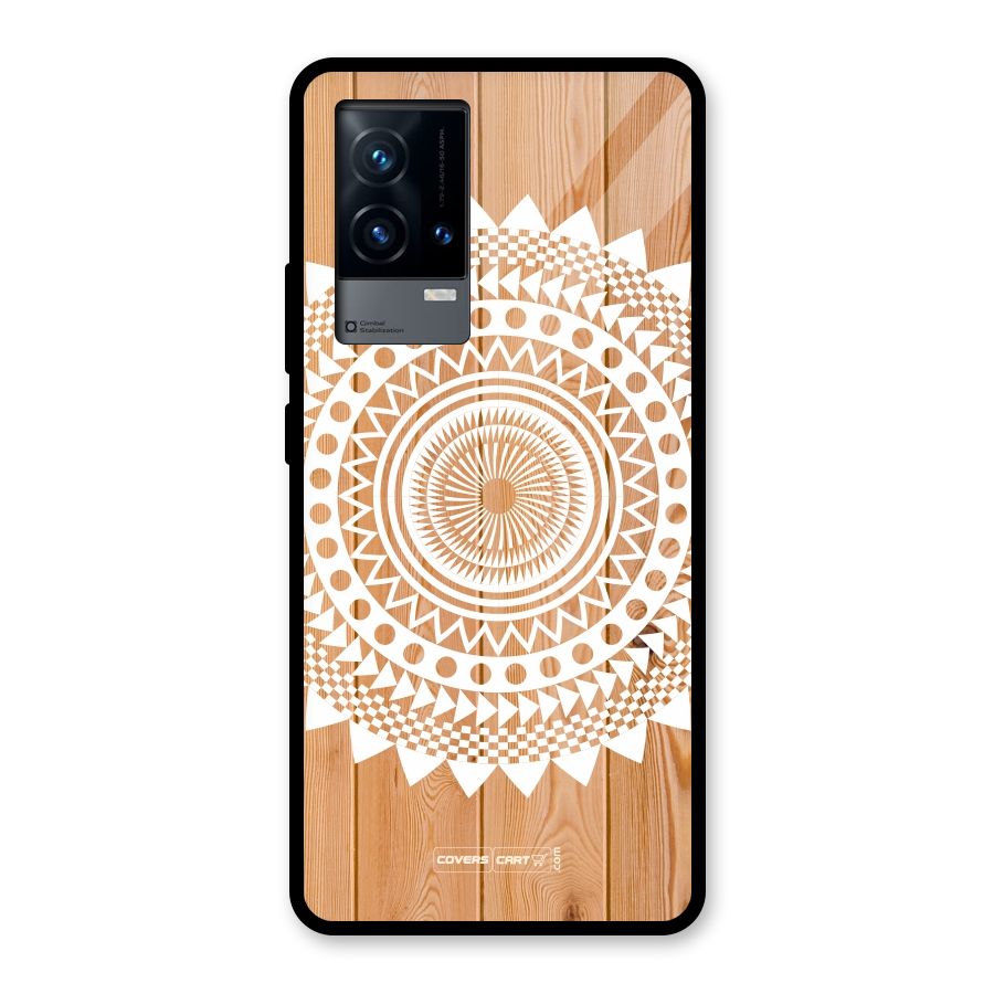 Mandala Design Glass Back Case for iQOO 9 5G
