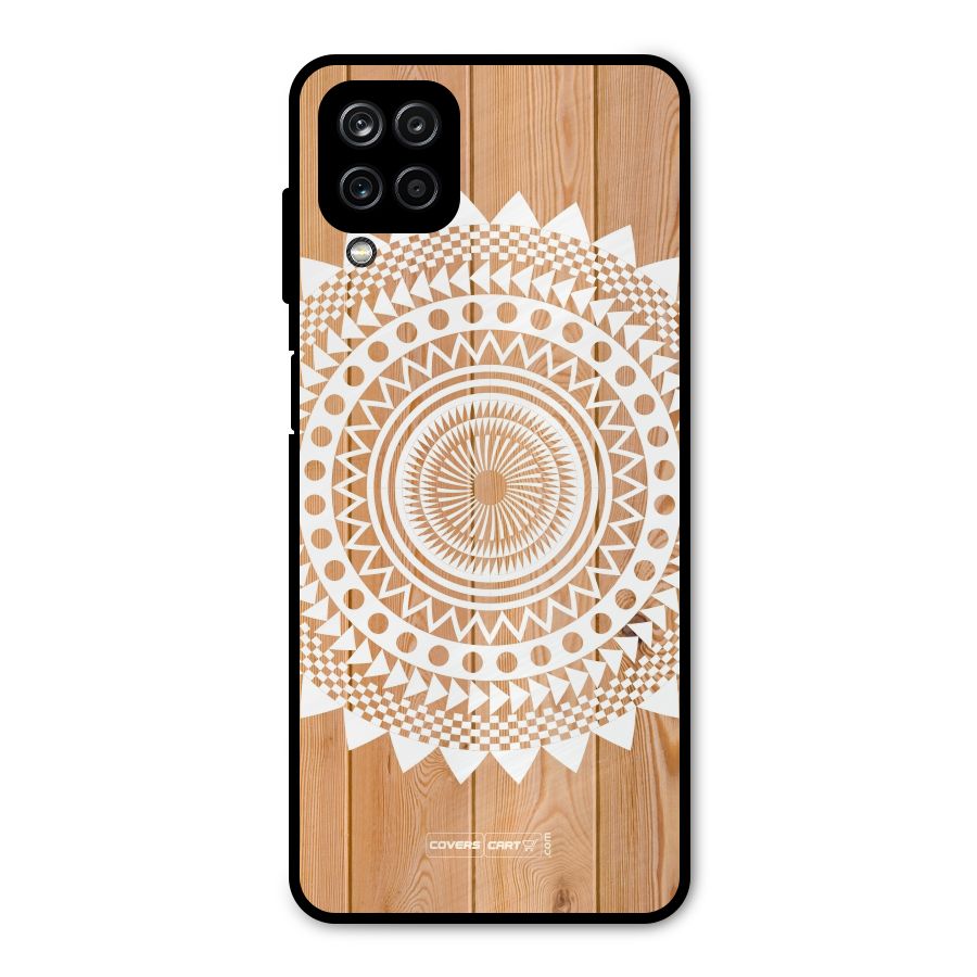 Mandala Design Metal Back Case for Galaxy A12