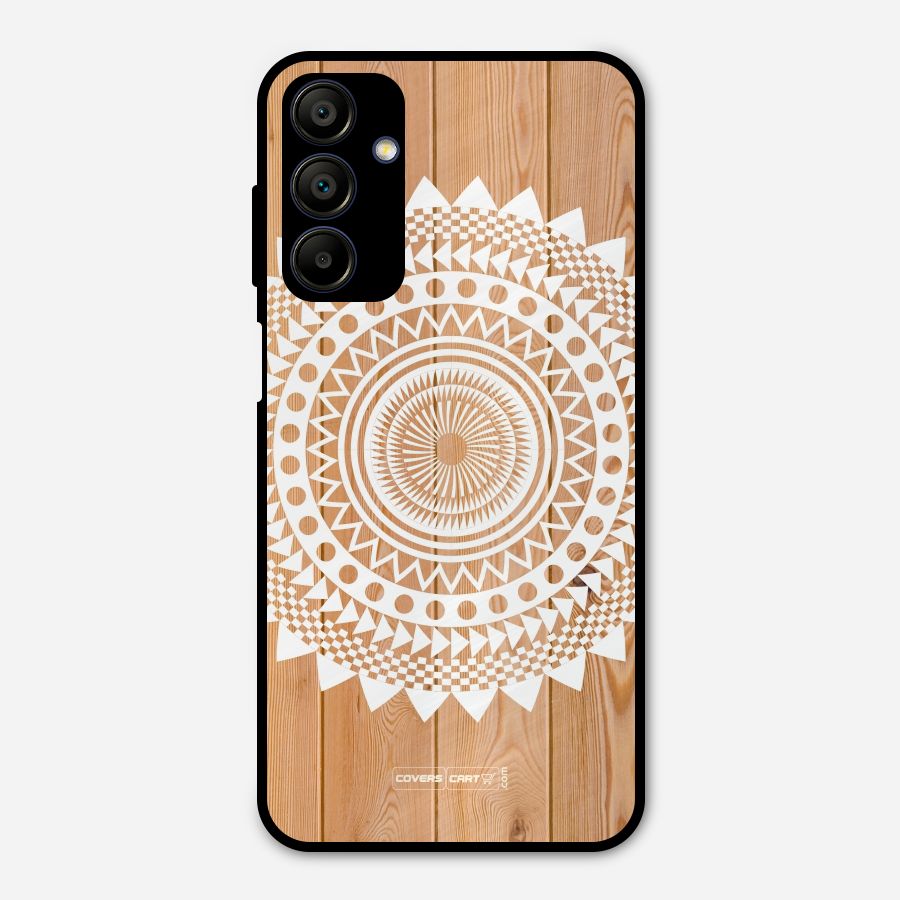 Mandala Design Metal Back Case for Galaxy A15 5G