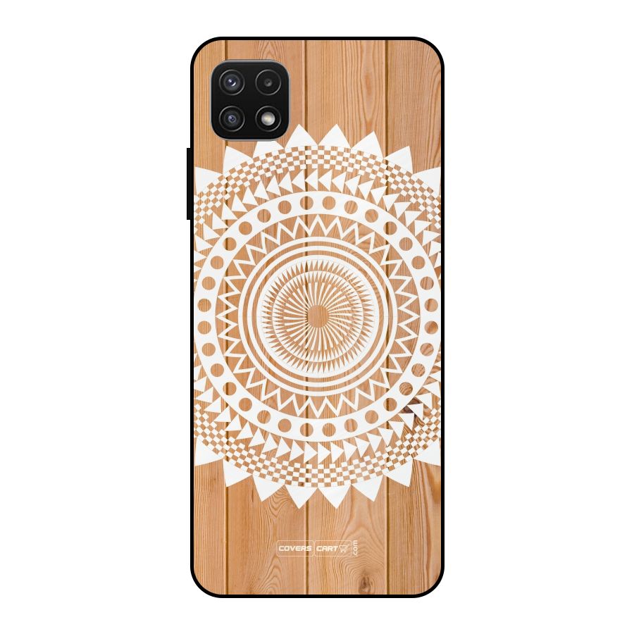 Mandala Design Metal Back Case for Galaxy A22 5G