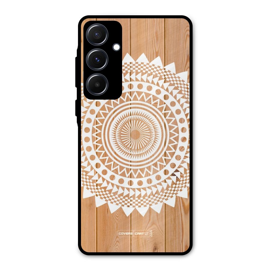 Mandala Design Metal Back Case for Galaxy A55