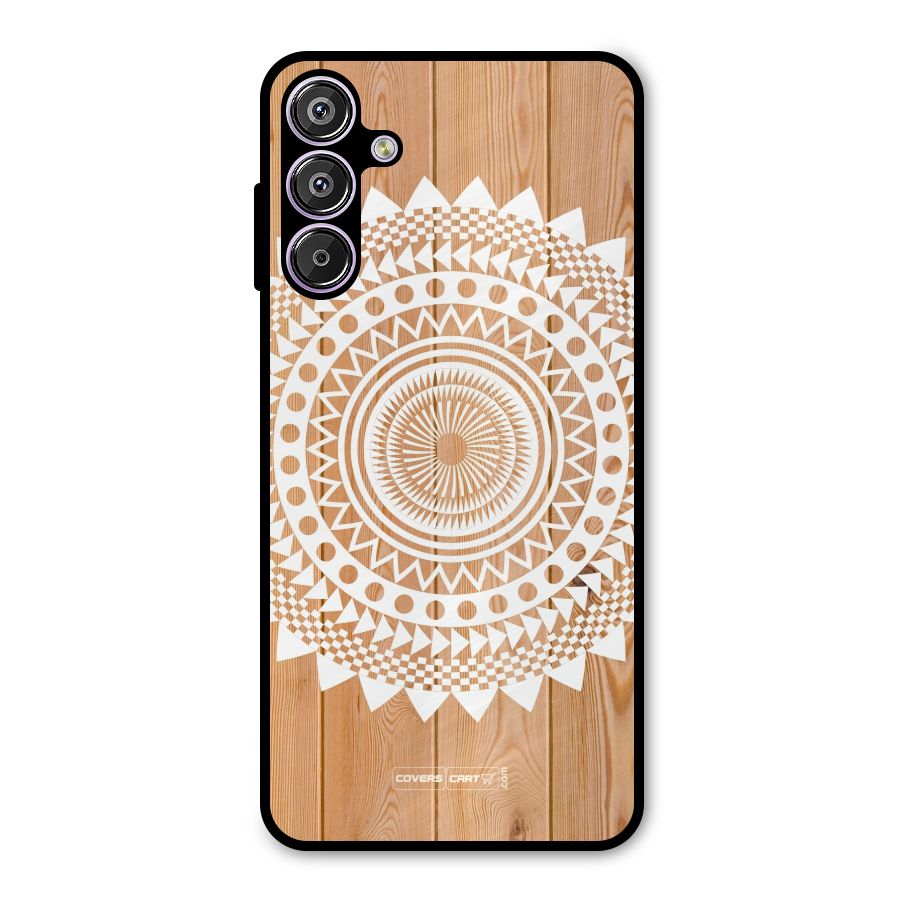 Mandala Design Metal Back Case for Galaxy F15
