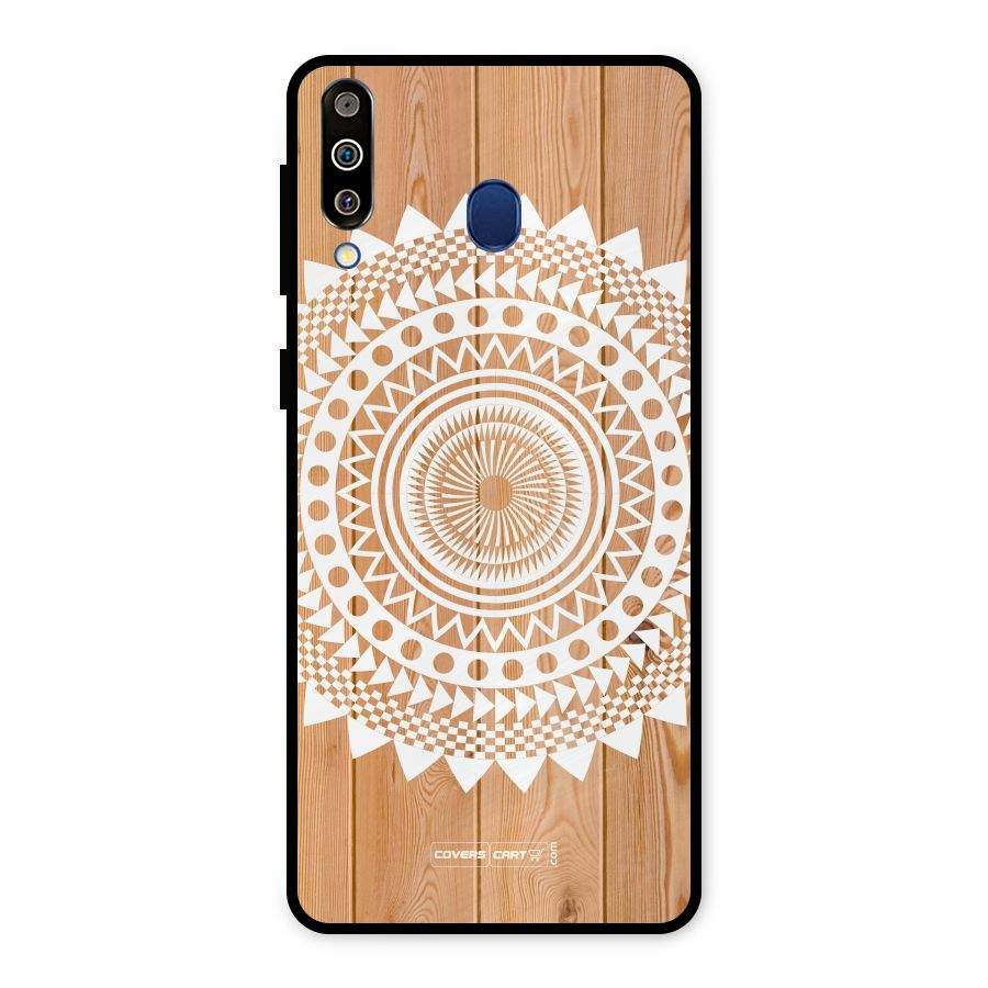 Mandala Design Metal Back Case for Galaxy M30