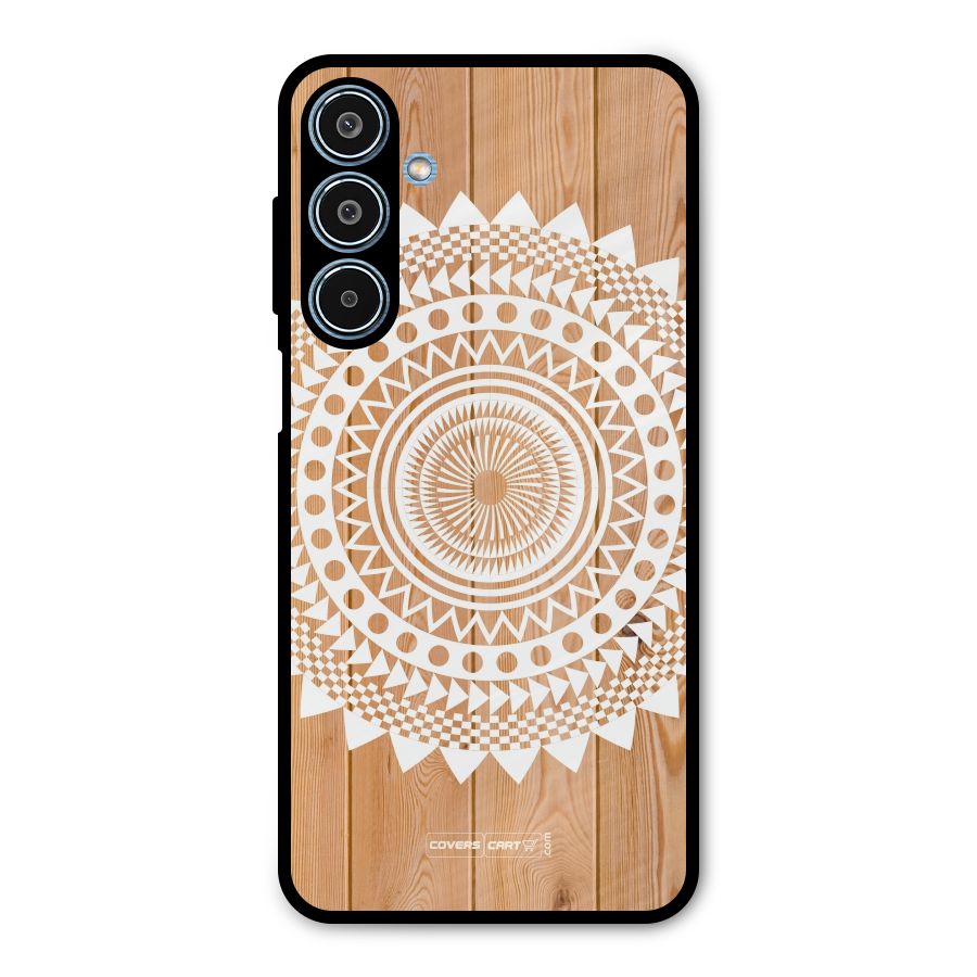 Mandala Design Metal Back Case for Galaxy M35