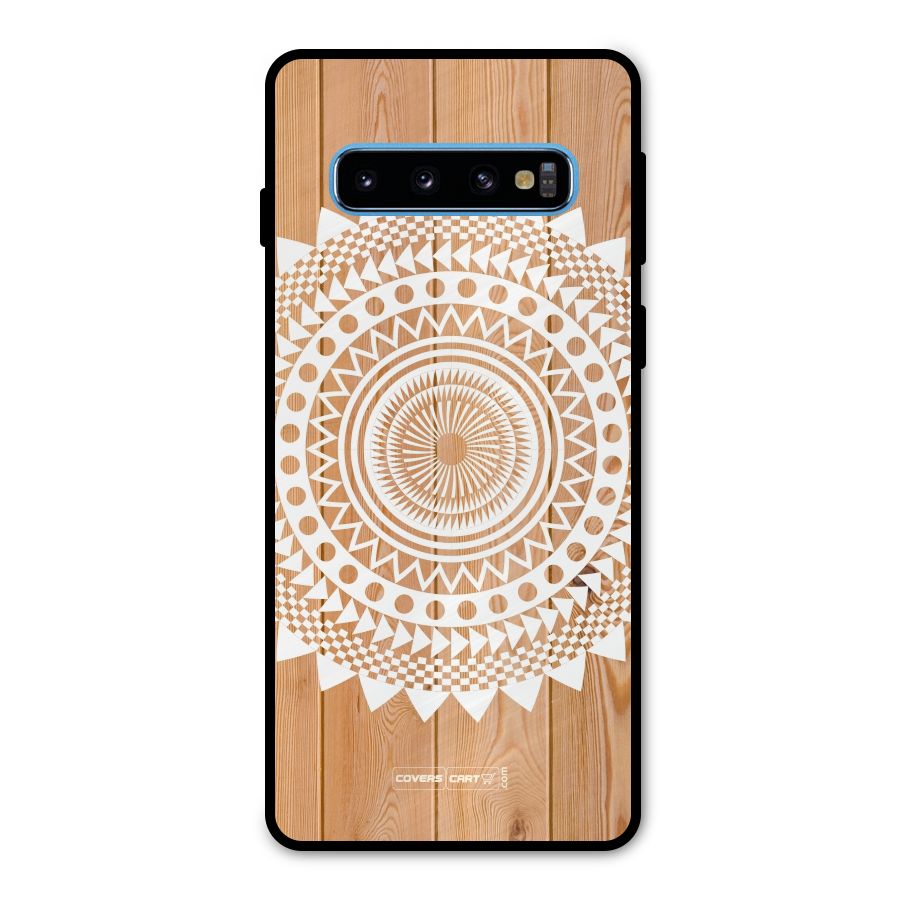 Mandala Design Metal Back Case for Galaxy S10