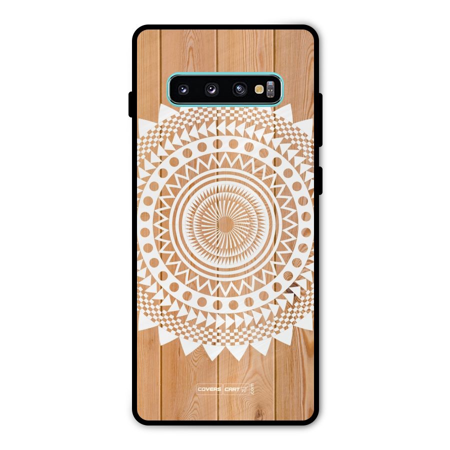 Mandala Design Metal Back Case for Galaxy S10 Plus