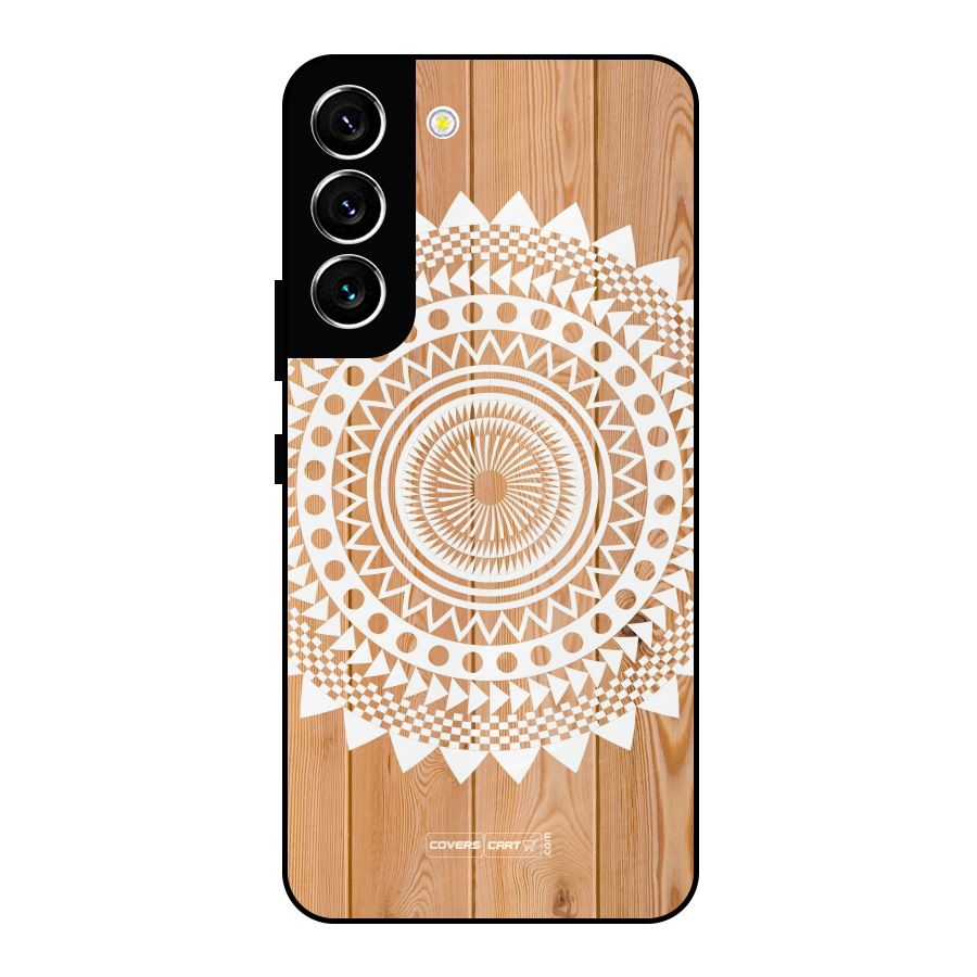 Mandala Design Metal Back Case for Galaxy S22 5G