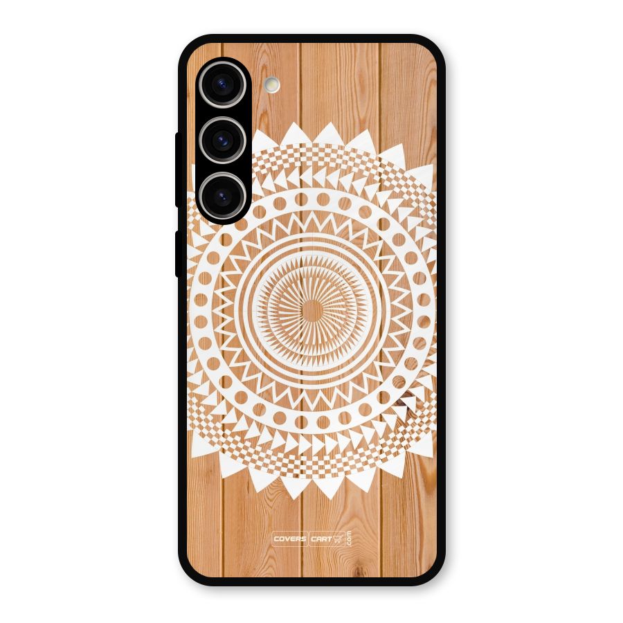 Mandala Design Metal Back Case for Galaxy S23 Plus