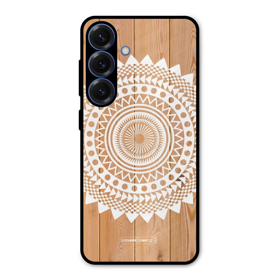 Mandala Design Metal Back Case for Galaxy S25