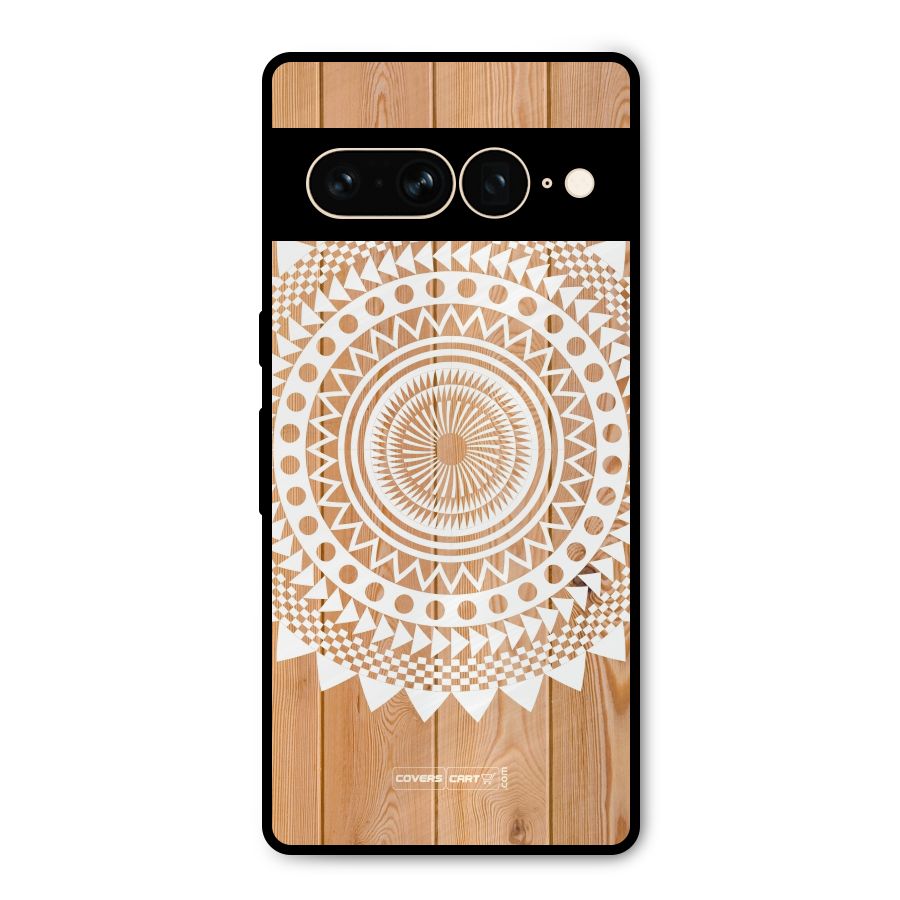 Mandala Design Metal Back Case for Google Pixel 7 Pro