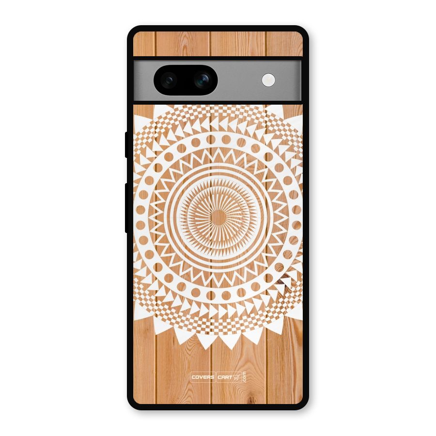 Mandala Design Metal Back Case for Google Pixel 7a