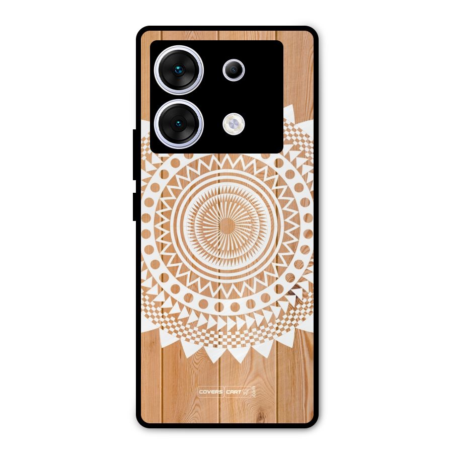 Mandala Design Metal Back Case for Infinix Zero 30 5G