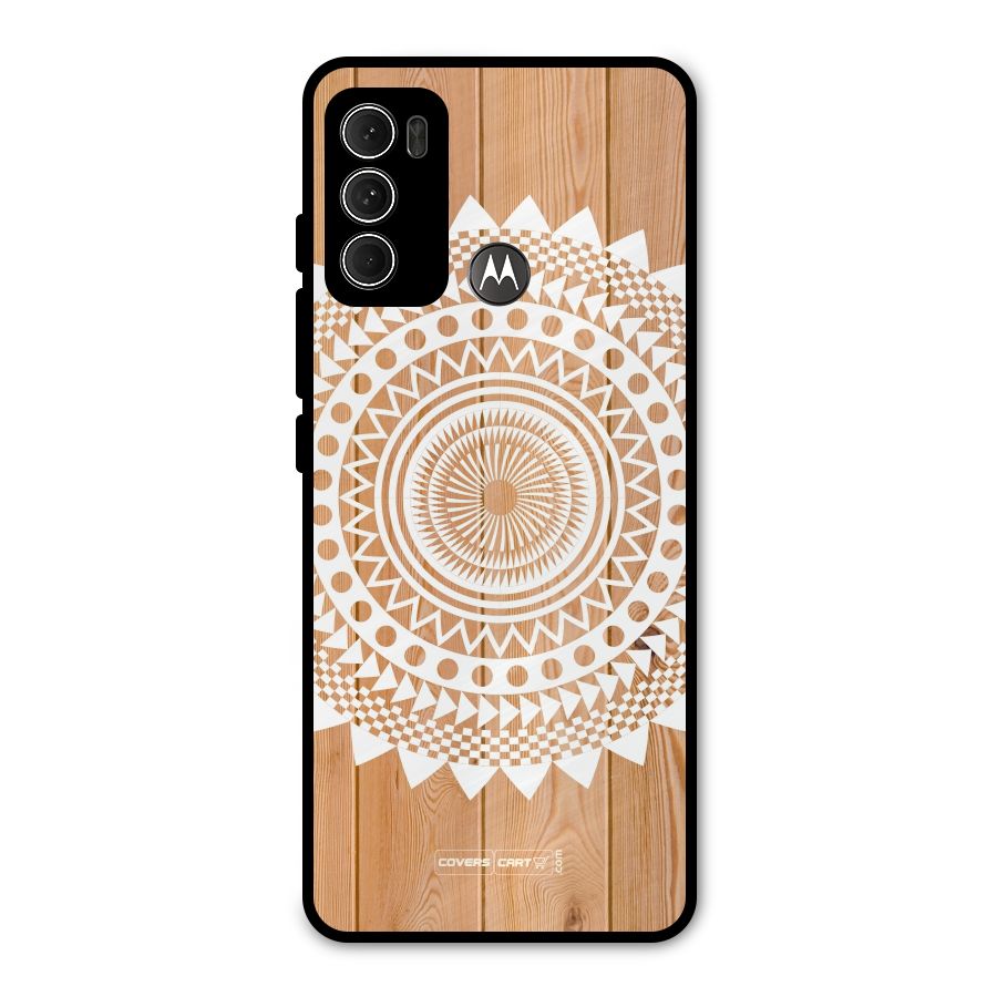 Mandala Design Metal Back Case for Moto G60