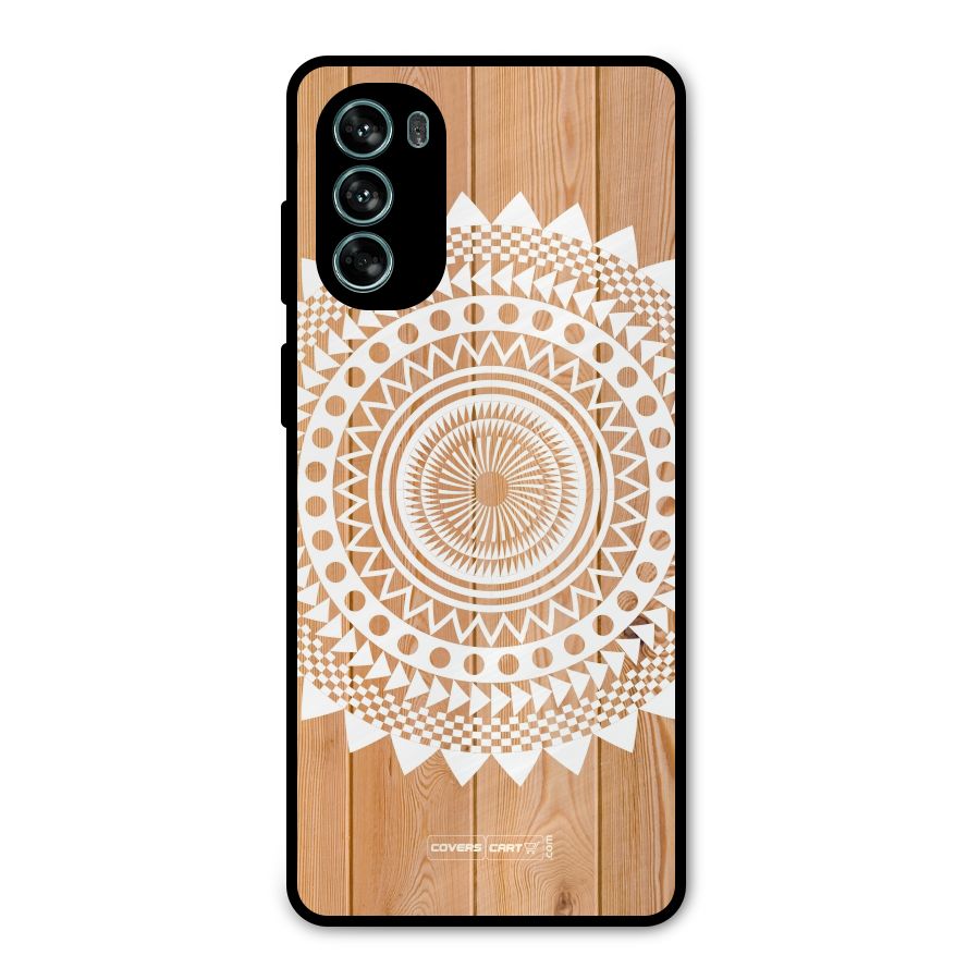Mandala Design Metal Back Case for Moto G62