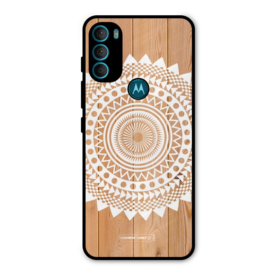 Mandala Design Metal Back Case for Moto G71 5G