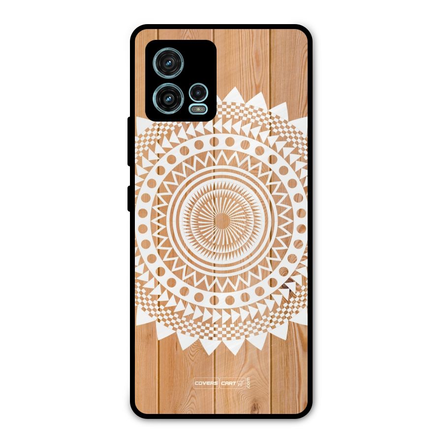 Mandala Design Metal Back Case for Moto G72