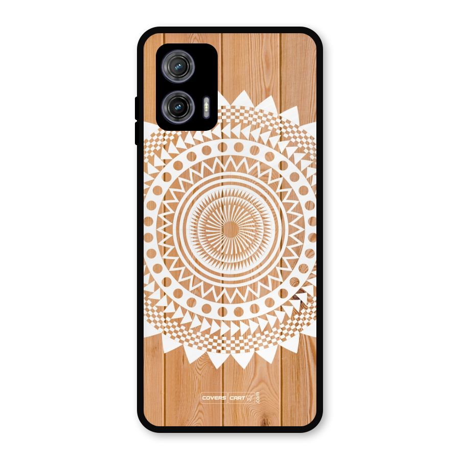 Mandala Design Metal Back Case for Moto G73