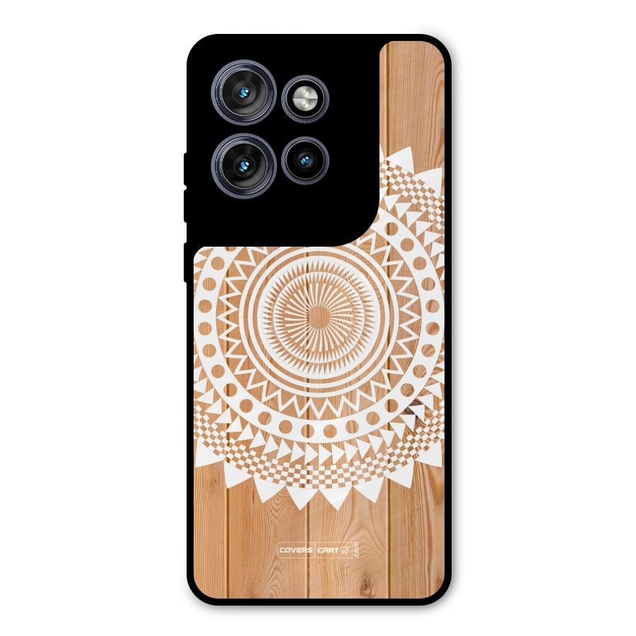 Mandala Design Metal Back Case for Motorola Edge 50 Neo