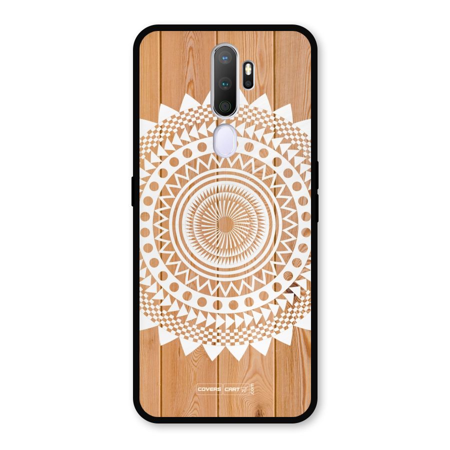 Mandala Design Metal Back Case for Oppo A9 (2020)