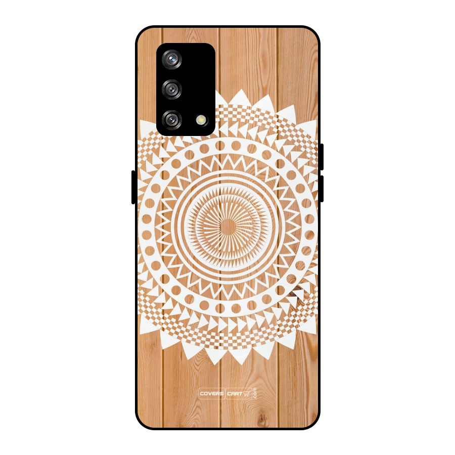 Mandala Design Metal Back Case for Oppo F19