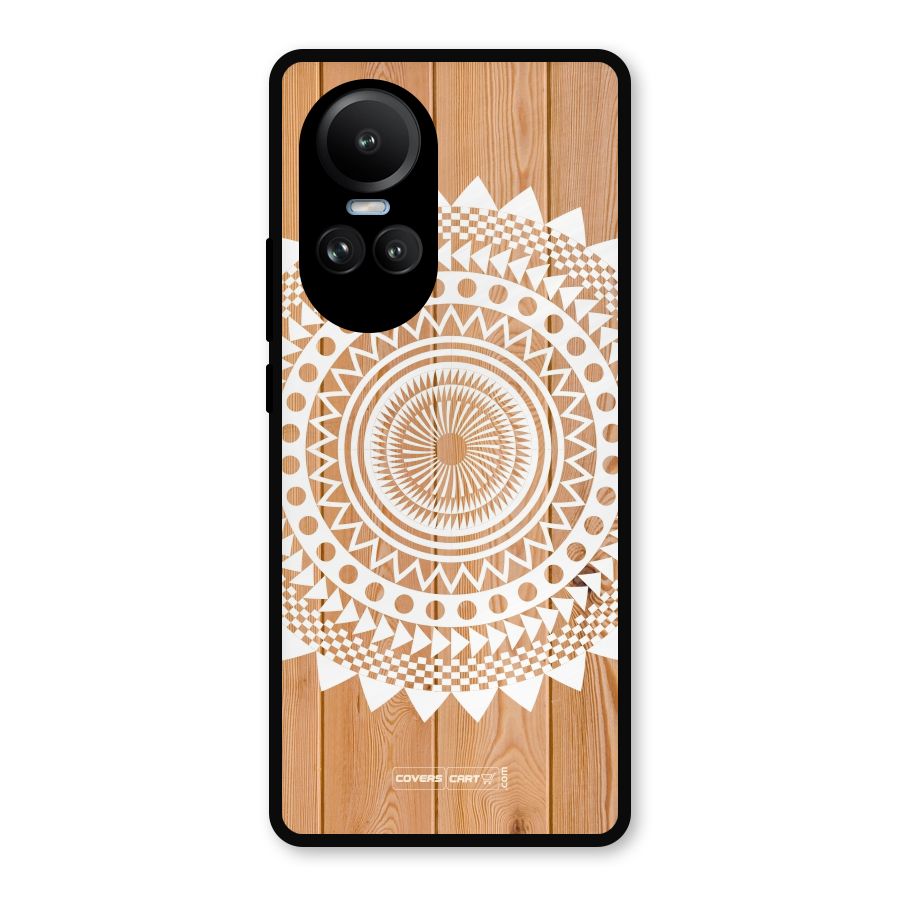 Mandala Design Metal Back Case for Oppo Reno10
