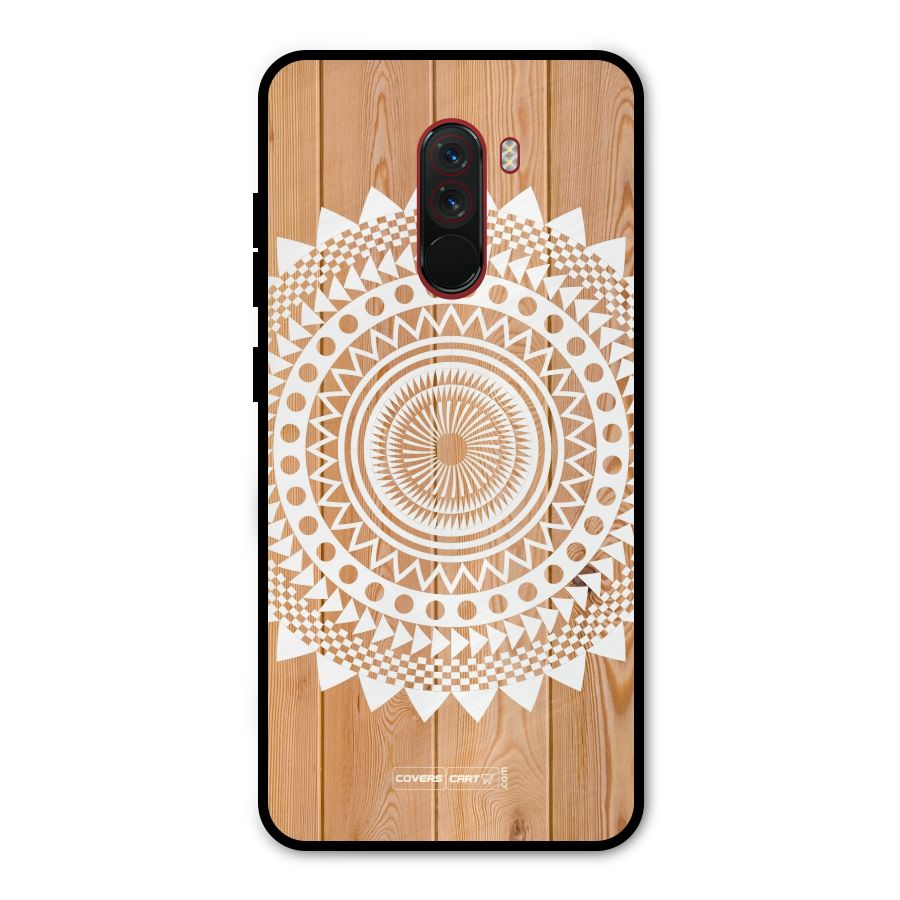 Mandala Design Metal Back Case for Poco F1