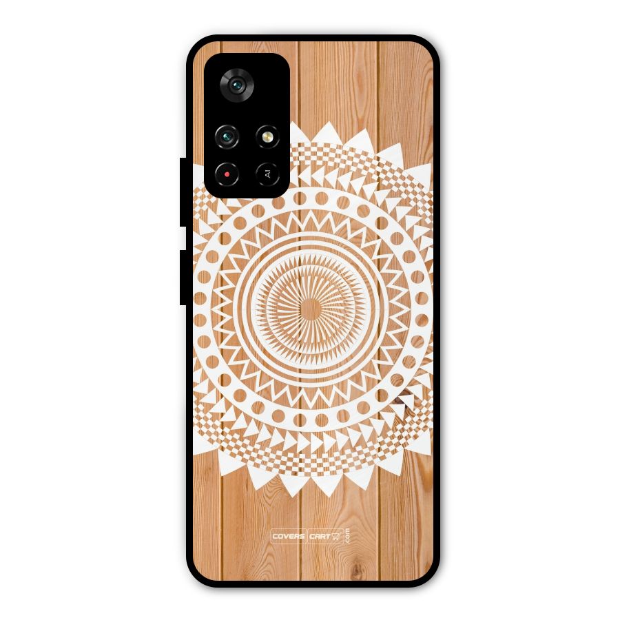 Mandala Design Metal Back Case for Poco M4 Pro 5G